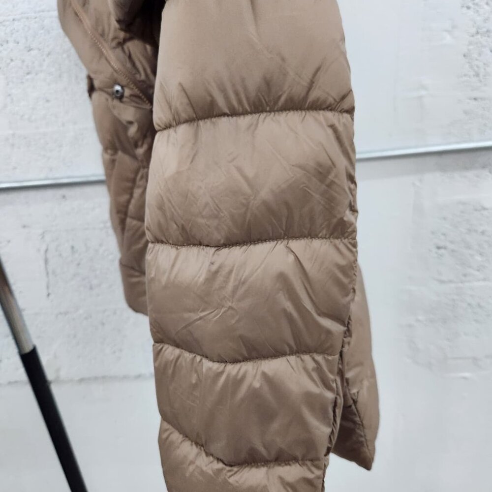 NWT Tahari Women's Asymmetrical Puffer Jacket Tan Large & Extra Large - Picture 10 of 13